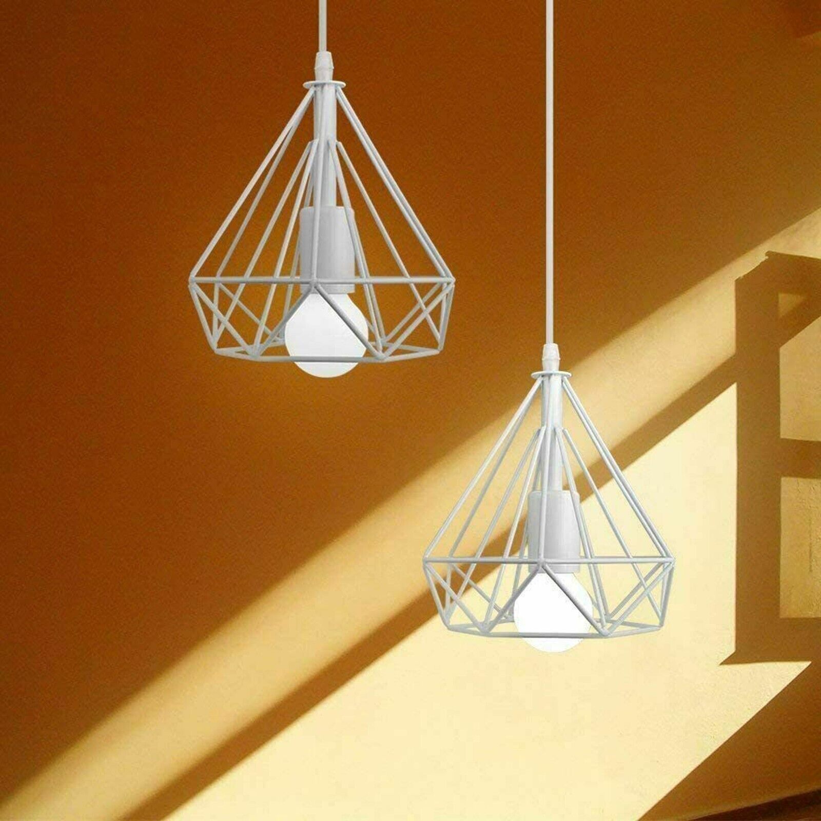 Geometric Wire Cage Design Easy Fit Lighting~1993-1