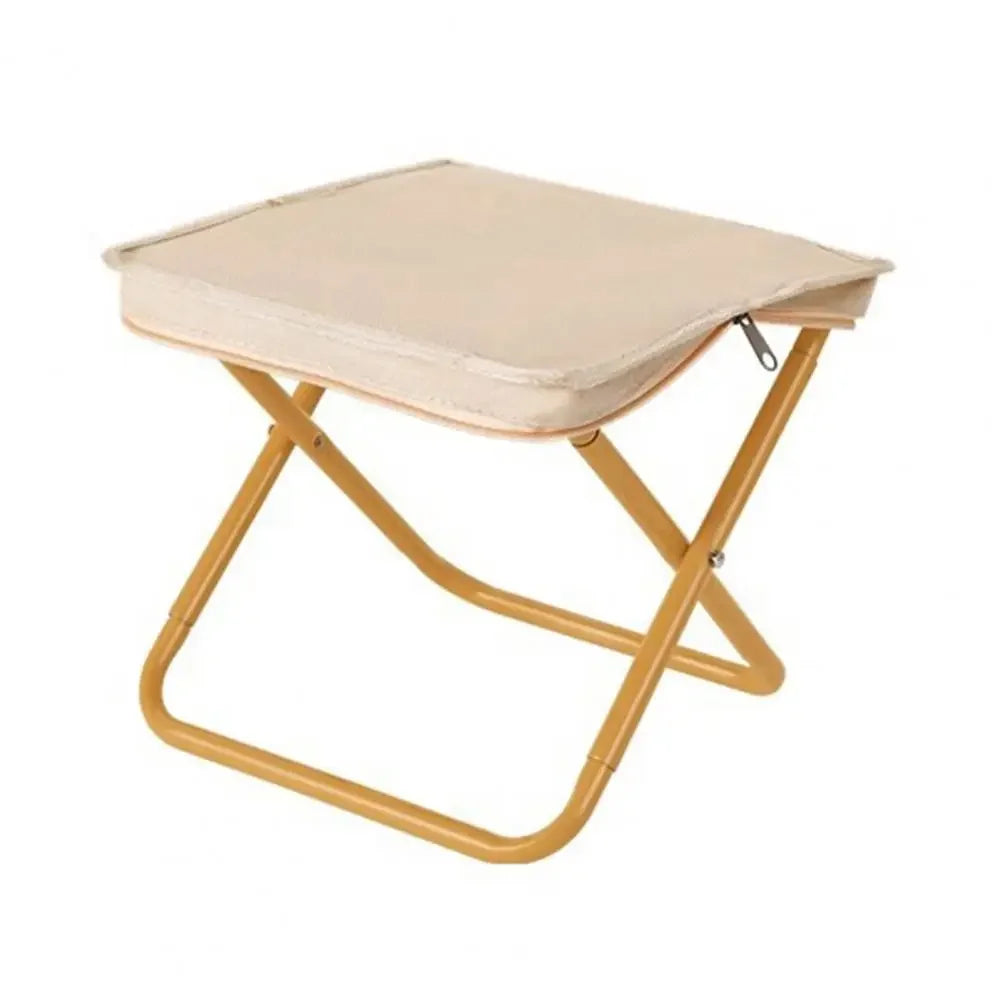 Folding Stool Mini Lightweight Lounge Chair Footrest Fishing Chair Footrest Terrace Travel Picnic Hiking Folding Storage Bag